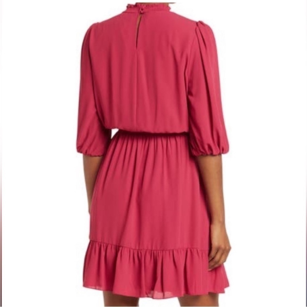 Nanette pink shimmer Key Hole Dress - Picture 3 of 5